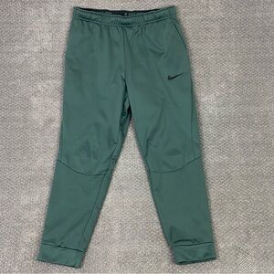 Nike Therma Fit Track Pants Men's XL Green Dri Fit Gym Athletic Training
